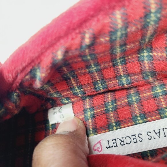 Victoria's Secret | Vintage Red Lounge or House Velour Slippers (Size 5/6) - Picture 6 of 12